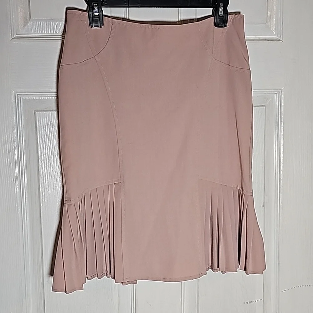 ARDEN B. Womens size Small S blush pink with ruffles midi skirt